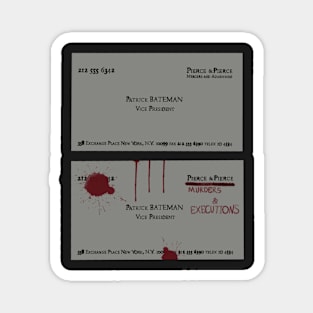 Patrick Bateman cards (pattern) Magnet