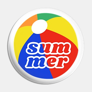 Summer beach ball Pin