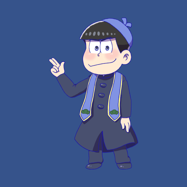 Osomatsu-san : Karamatsu chibi (Priest) by UndertaleSquirrel