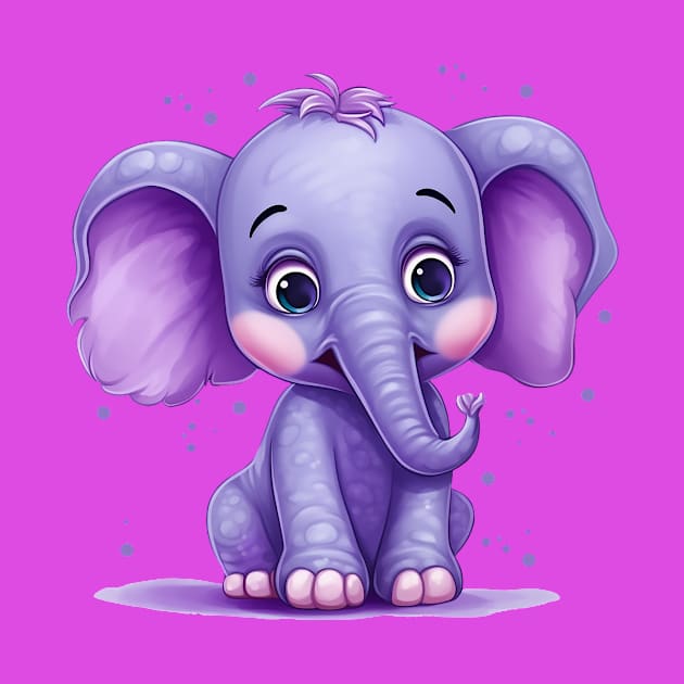 Purple Elephant by DavidLoblaw