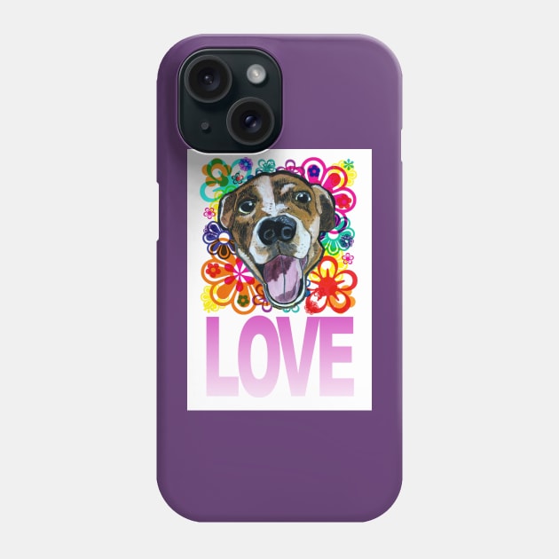 Pitt Bull Love Phone Case by dpenn