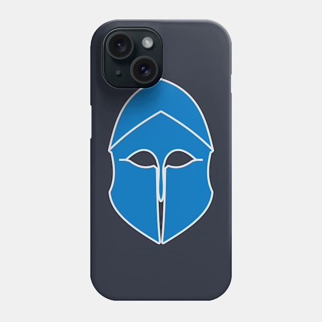 Corinthian helmet (blue) Phone Case by PabloDeChenez