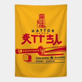 Hattori Hanzo Sword And Sushi Tapestry