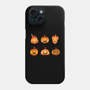 Pumpkin Heads Emoji Phone Case