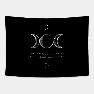 Wiccan Rede - Goddess Symbol Tapestry