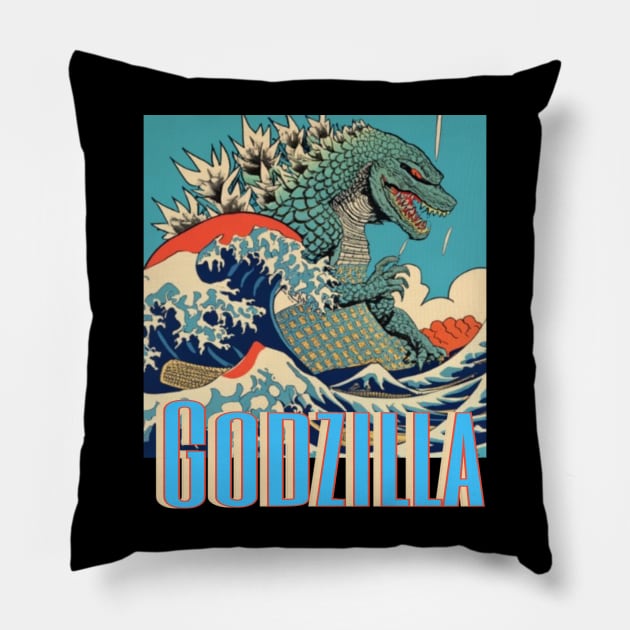 Godzilla Pillow by AKRAM DESIGNEZZ