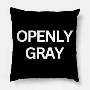 Openly Gray Pillow