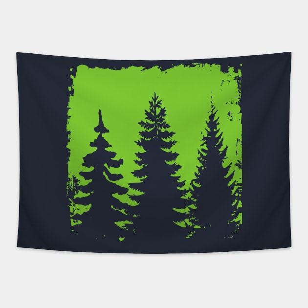 Forest silhouette Tapestry by PallKris