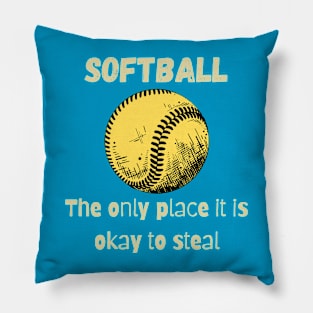 Softball steal Pillow