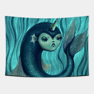 Not Quite a Narwhal - Original Art Tapestry