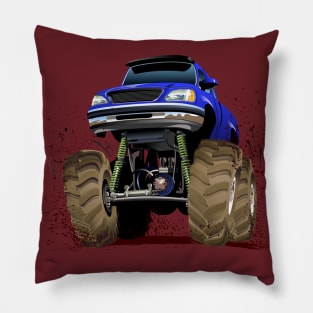 Cartoon monster truck Pillow