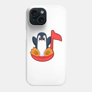 Penguin Muiscal note Music Phone Case