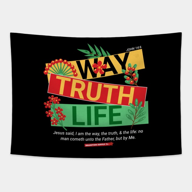 Way Truth Life Tapestry by Church Store