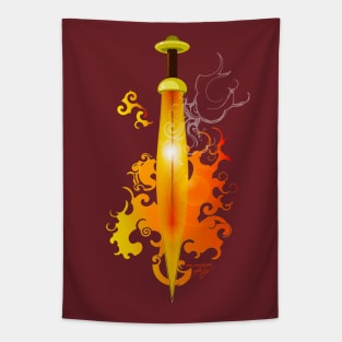 Flaming Sword Tapestry