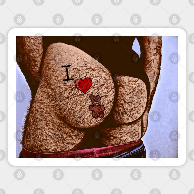 I Heart Bears (Art) - Gay - Sticker