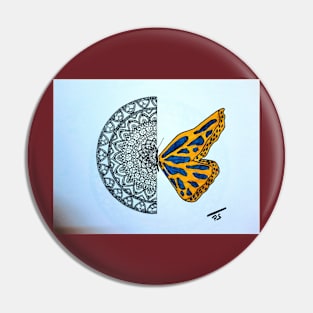 Butterfly Mandala Pin