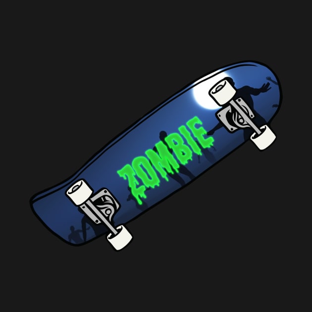 Zombie Skater by Trendy Tshirts