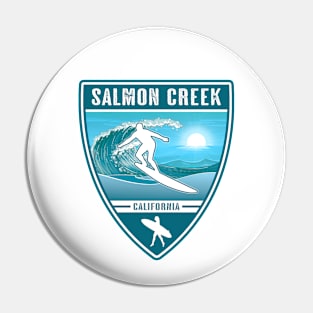 Surf Salmon Creek California Pin