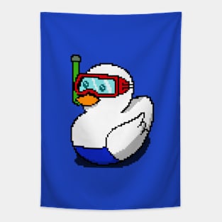 Duckys the Swimmer Tapestry