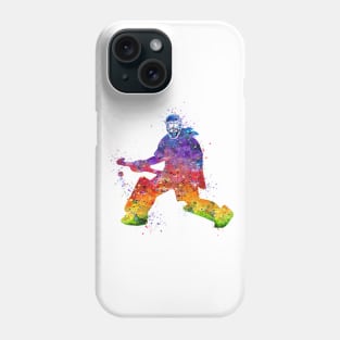 Girl Field Hockey Goalie Watercolor Sport Gift Phone Case