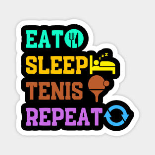 Table Tennis Eat sleep tennis repeat Magnet