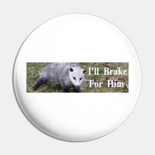 I brake for him Pin