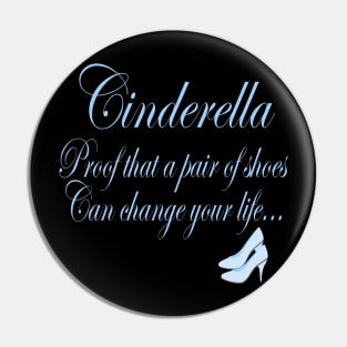 Cinderella Shoe T-Shirt Pin