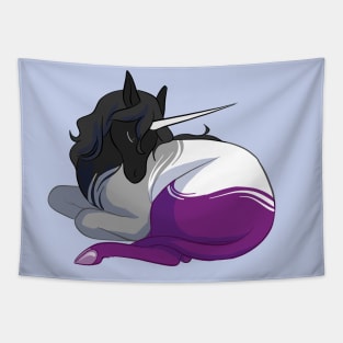 Asexual Pride Unicorn Tapestry