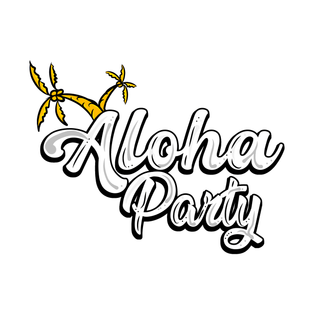 Aloha party beach by Cahya. Id