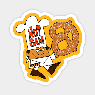 Hot Sam Vintage Mall Soft Pretzel Shop T-Shirt Magnet