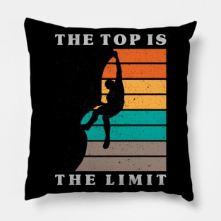 The Top Is The Limit Vintage Pillow