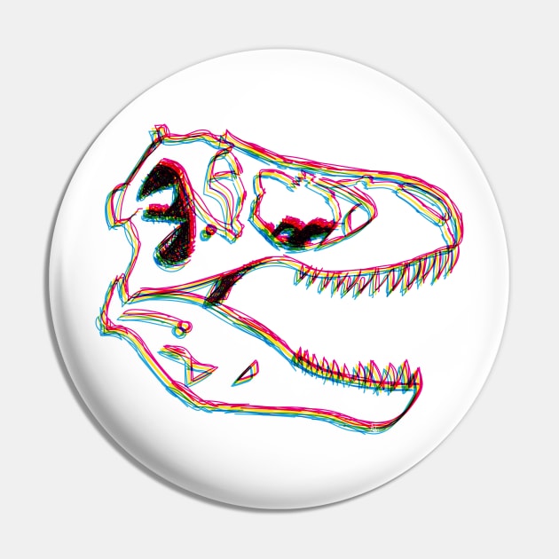 CMYK Tyrannosaurus rex Pin by fimbis