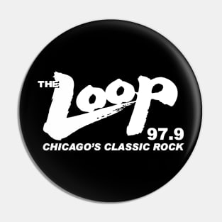 1977 The Loop Radio Pin