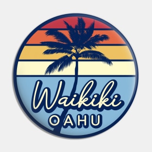 Waikiki Oahu Hawaii Pin