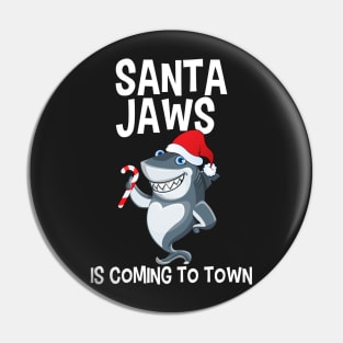 Santa Jaws is Coming to Town Pin