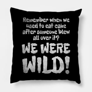 WE WERE WILD! Noise Distress Pillow