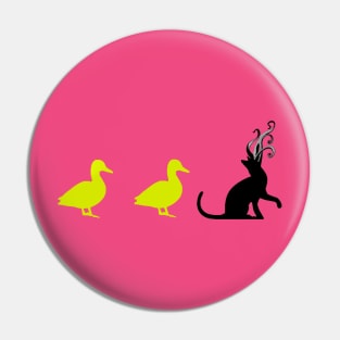 Duck Duck Kitty Pin