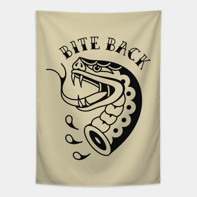 Snake tattoo Tapestry by Inkshit13