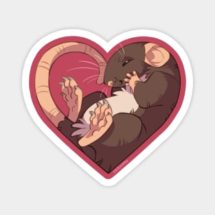 Heart Rat: Self Brown Magnet