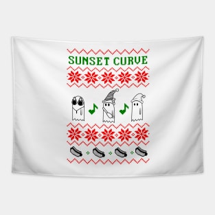 SUNSET CURVE CHRISTMAS Tapestry