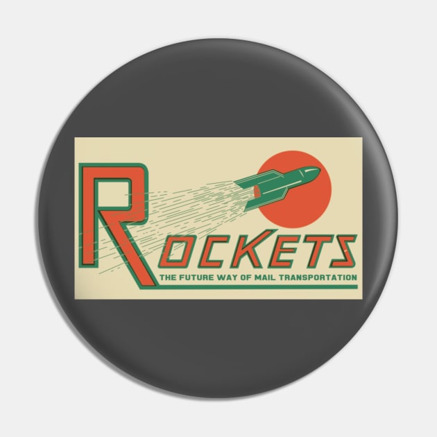 Rocket Mail Pin by blatanville