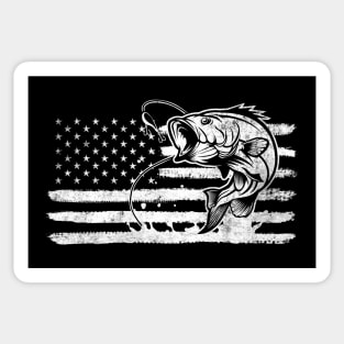 Fishing Fish Bass Irish American Flag Stickers for Sale