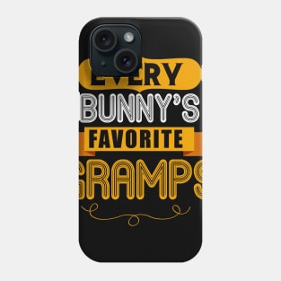 MENS EVERY BUNNYS FAVORITE GRAMPS SHIRT CUTE EASTER GIFT Phone Case