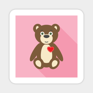 Valentine Teddy Bear Magnet