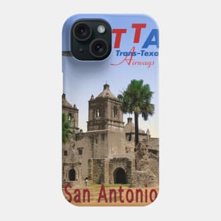 San Antonio in Texas - Vintage Travel Poster Phone Case