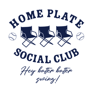 Home Plate Social Club, Midday, Softball Mom, Softball Dad, Softball Game Day, Softball Grandma, Softball Family T-Shirt