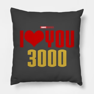 I Love You 3000 v1 (red gold flat) Pillow
