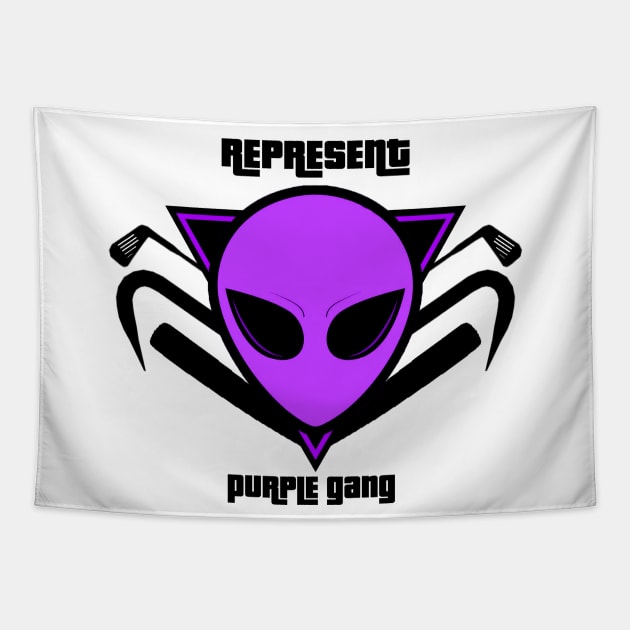 gta v purple gang Tapestry by Mrmera