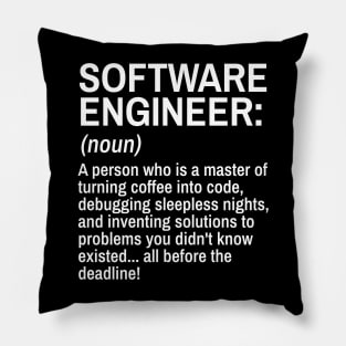 Software Engineer Funny Definition Engineer Definition / Definition of an Engineer Pillow