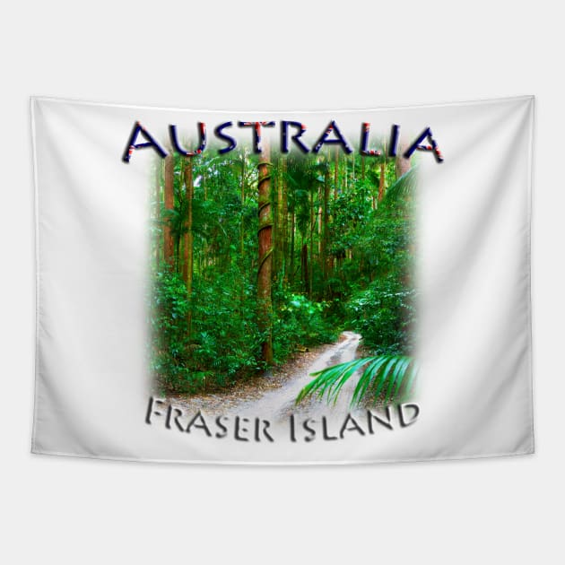 Australia, Queensland - K'gari Fraser Island Tapestry by TouristMerch